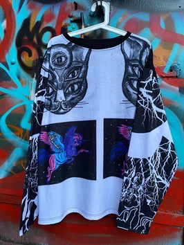 Лонгслив BF WorldWide - Print collage 4 01334