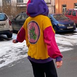 Флисовый оверсайз худи BF WorldWide - Bomb Zip Lizard 01850 - фото 3437