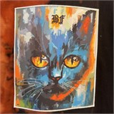 Оверсайз футболка  BF WorldWide -  Tie Dye The Fiery Cat 14235 - фото 6527