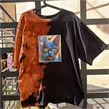 Оверсайз футболка  BF WorldWide -  Tie Dye The Fiery Cat 14235 - фото 6528